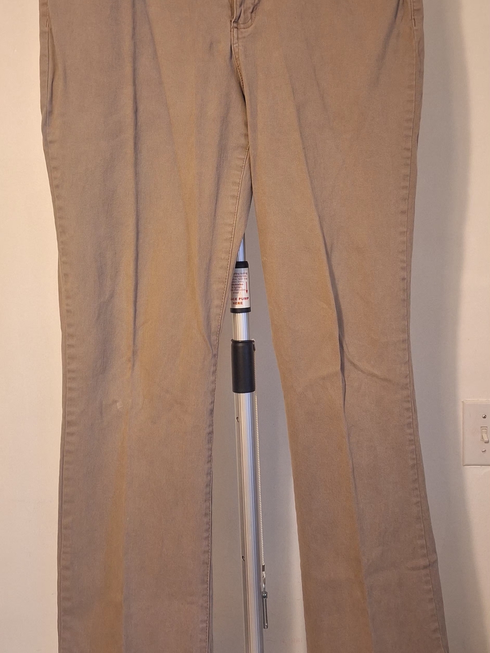 Bandolino Tan Straight-Leg Jeans
